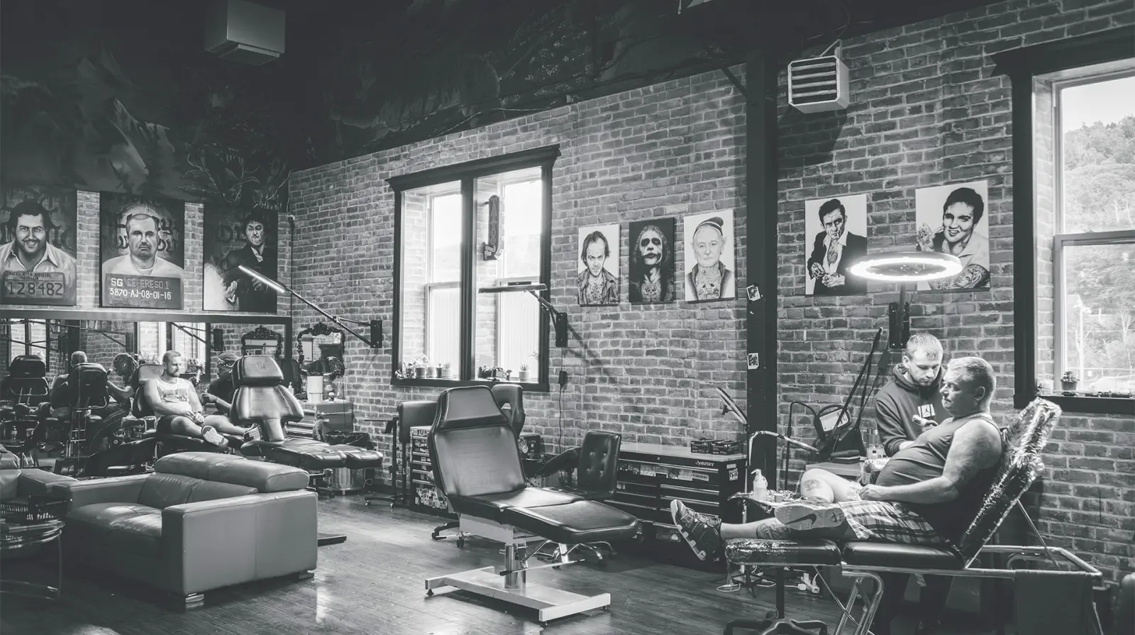 Mahrous Tattoo Studio artist at work