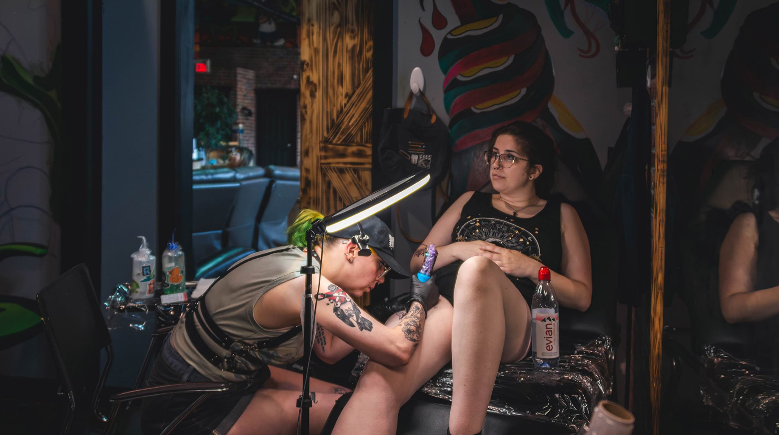 Mahrous Tattoo Studio artist at work